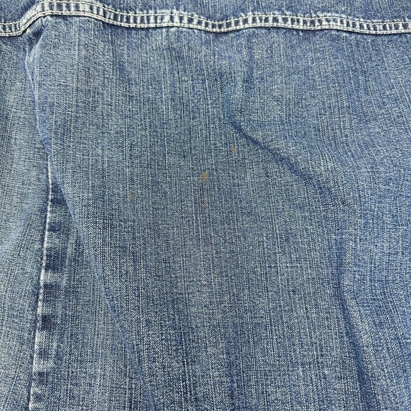 ROCAWEAR Denim Jacket Mens Medium Wash Hip Hop Urban Streetwear 90s Y2K Large - Picture 14 of 16